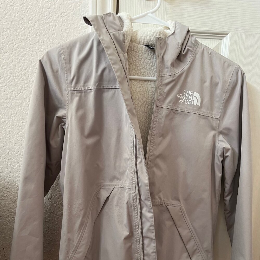 The North Face  cozy lined inside jacket  Girl size 10 -12